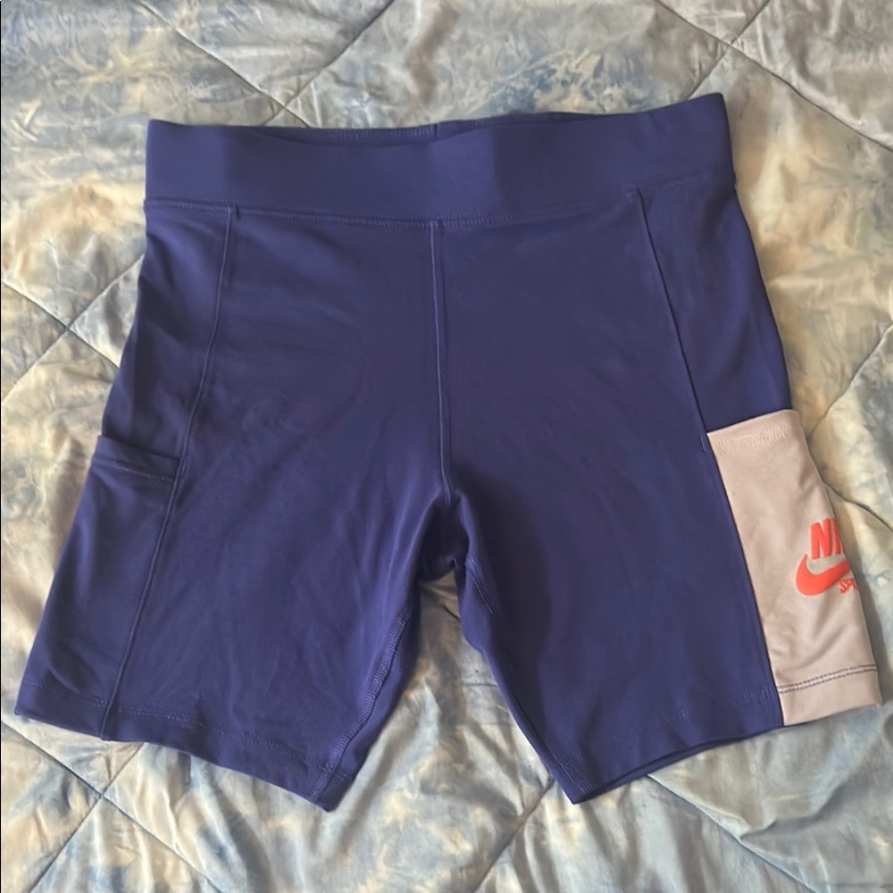 Purple Nike Bike Shorts